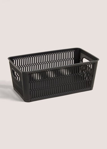 Black Plastic Storage Basket M815073