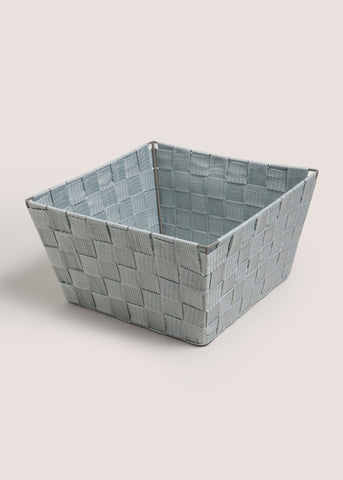 Grey Fabric Woven Basket M814947