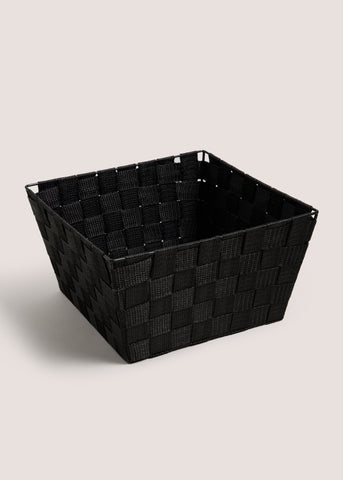 Black Fabric Woven Basket M814948