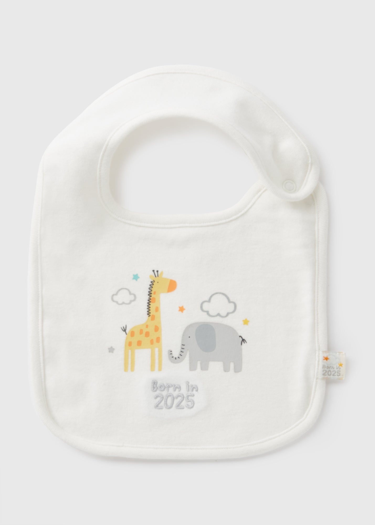 Baby Cream Born In 2025 Bib  C136478