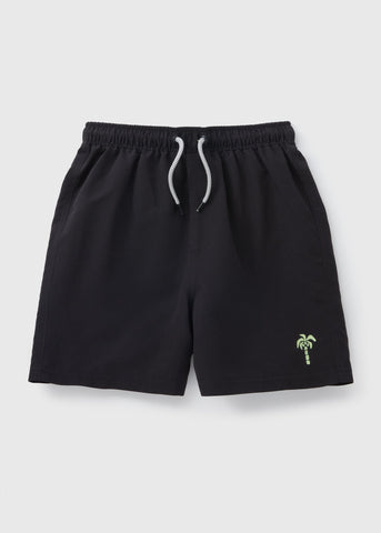 Boys Black Swim Shorts (7-15yrs)  B090811