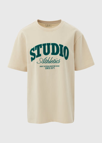 Ecru Varsity Studio Athletics T-Shirt  M437825