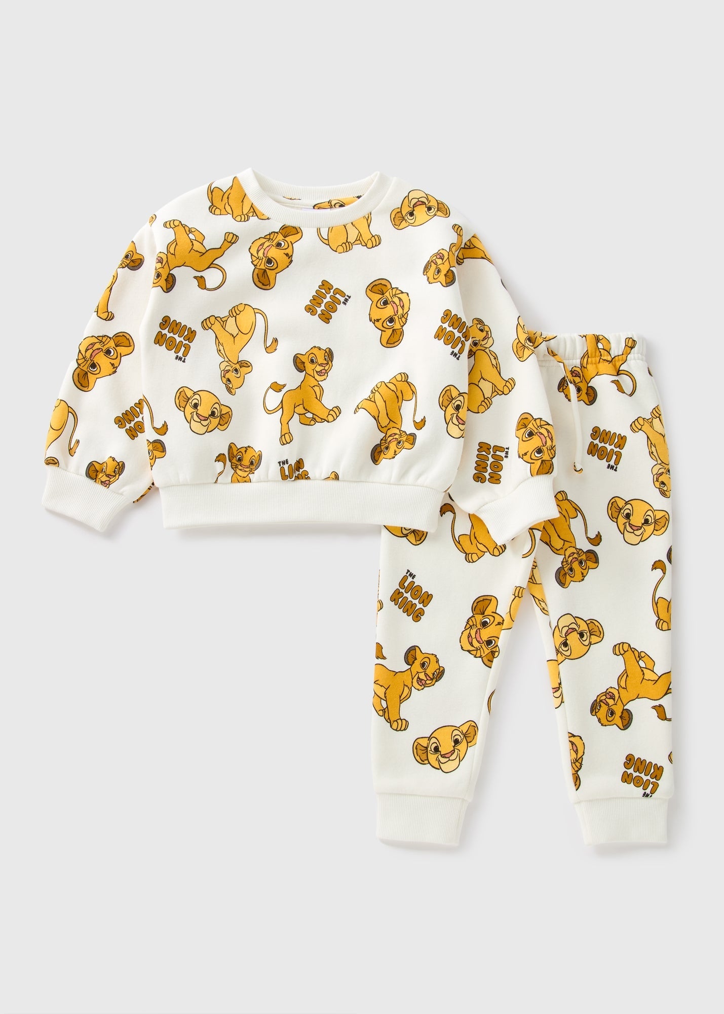The Lion King Kids Cream Simba Sweatshirt & Jogging Bottoms Set (1-7yrs)  C295230