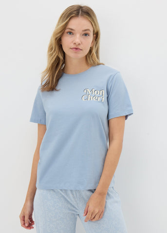 Blue Mon Cheri Pyjama Top  F473931