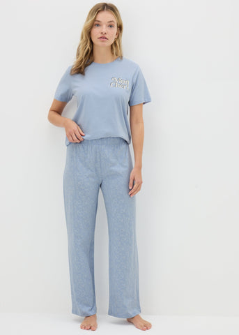 Blue Bow Pyjama Bottoms  F473932
