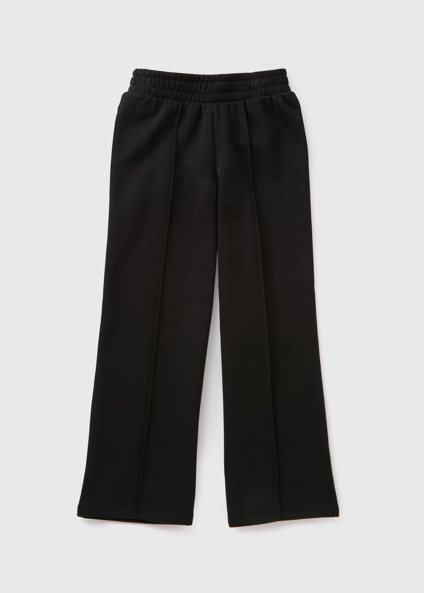 Girls Black Wide Leg Jogging Bottoms (7-15yrs) G403312