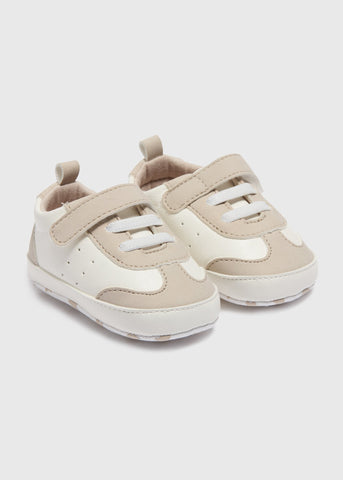 Baby Beige Retro Trainers (Newborn-18mths)  C303949