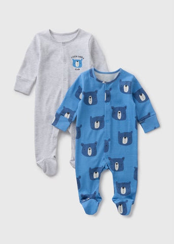 2PK BAGGED SLEEPSUIT BEAR C136491