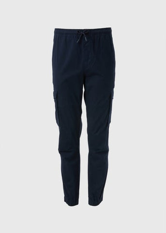 Navy Cuffed Cargo Trousers  M293602