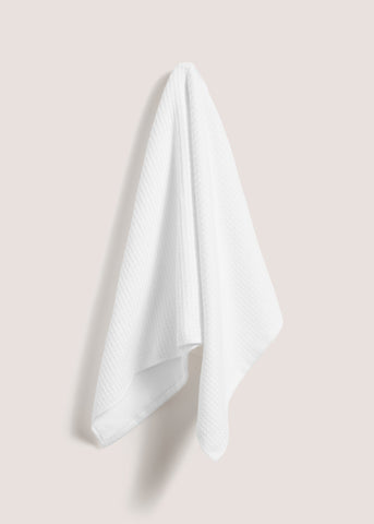 White Waffle Towel  M207829