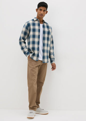 Beige Straight Fit Chinos  M293607