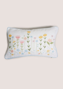 Floral Meadow Cushion White M494290