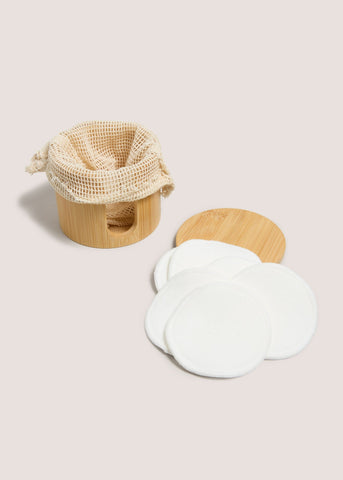 Bamboo Reusable Pad Container Neutral M814954