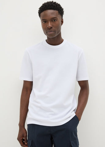 White Textured T-Shirt  M437837