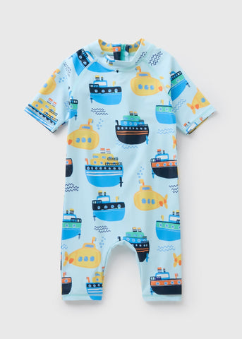 Boys Blue Boat Surf Suit (1-7yrs)  B369748