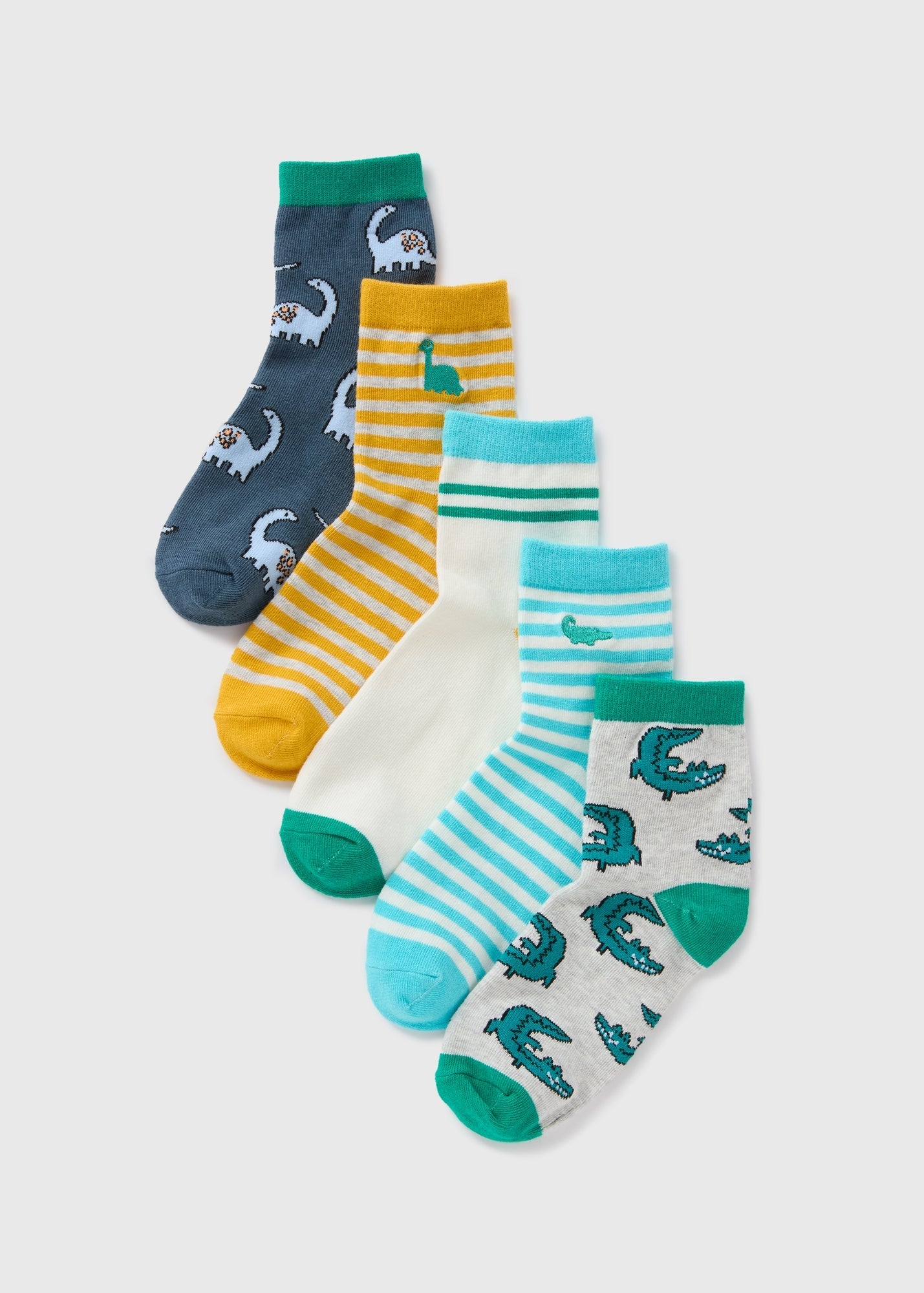 5PK DINO SOCK B300458