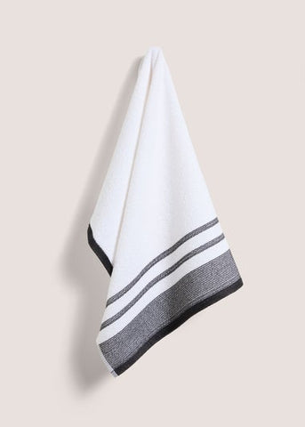 MONO DOBBY BORDER BLACK BATH M207946