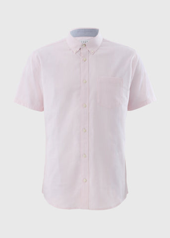 Pink Stripe Short Sleeve Oxford Shirt  M437845
