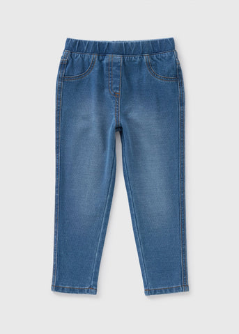 Girls Mid Wash Jeggings (1-7yrs)  C261108