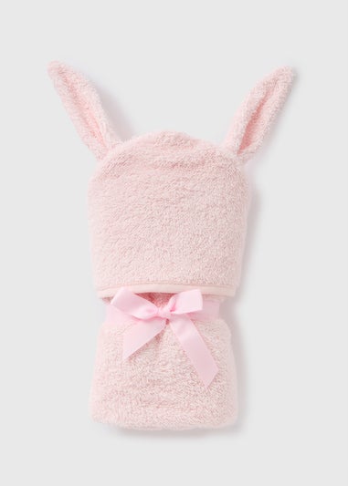 Pink Bunny Hooded Towel  C136557