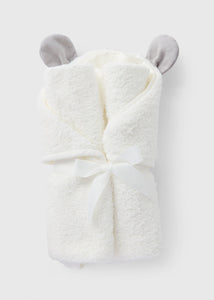 WHITE PANDA HOODED TOWEL C136559