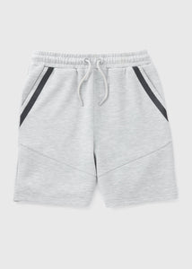 Boys Grey Sports Jogger Shorts (7-15yrs)  B067217