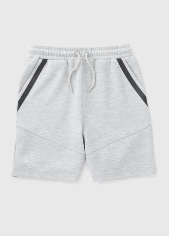 Boys Grey Sports Jogger Shorts (7-15yrs)  B067218
