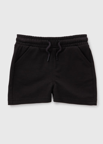 Boys Black Jogger Shorts (1-7yrs)  B369698