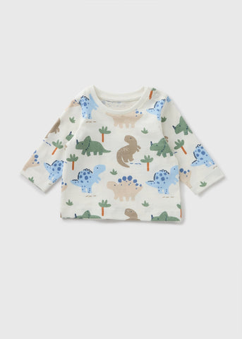 Baby Multicolour Dino Long Sleeve Top (Newborn-23mths)  C321329