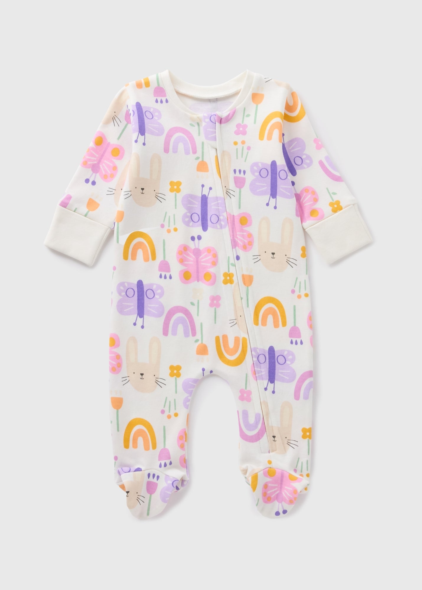 ZIPPED SLEEPSUIT BUTTERFLY C136606