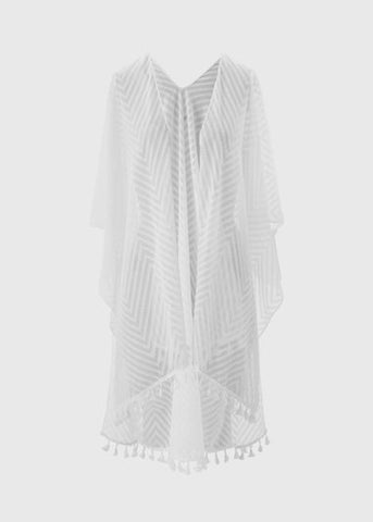 SOLID TEXTURED KIMONO F513716