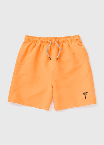 Boys Orange Swim Shorts (7-15yrs)  B090832