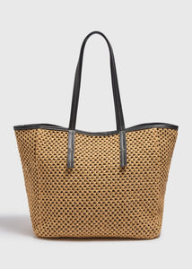 Natural Straw Tote Bag  F442076