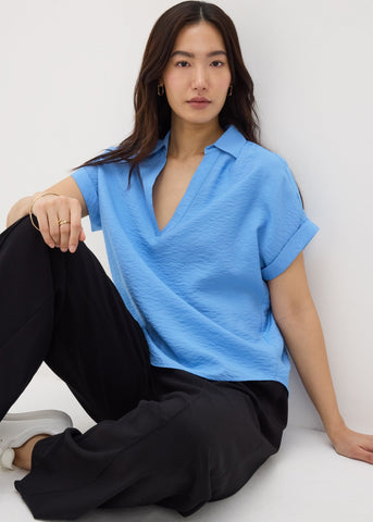Blue Et Vous Popover Blouse  F348277