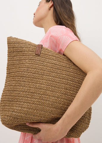 OPP STRAW SHOPPER NATURAL F442113