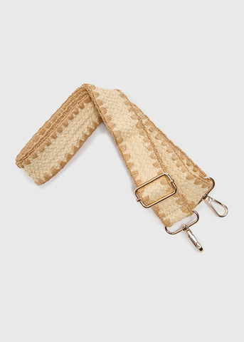 Natural Raffia Bag Strap  F442124