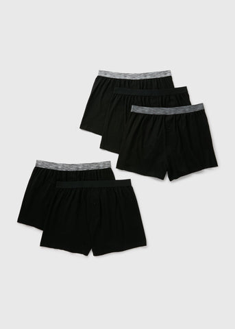 5PK LOOSEFIT BOXER BLACK M496035