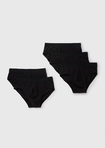 5 Pack Black Briefs  M496038