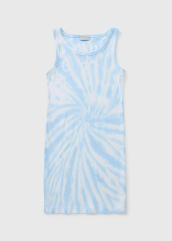 RIB DRESS BLUE TIE DYE G422708