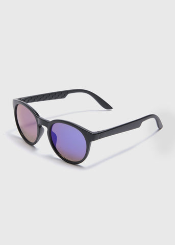 Boys Black Round Lense Sunglasses  C304100