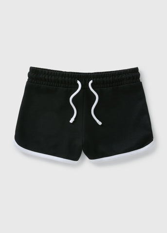 Girls Black Runner Shorts (7-15yrs)  G403414