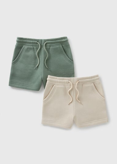 2PK JOG SHORT KHK STN B369782