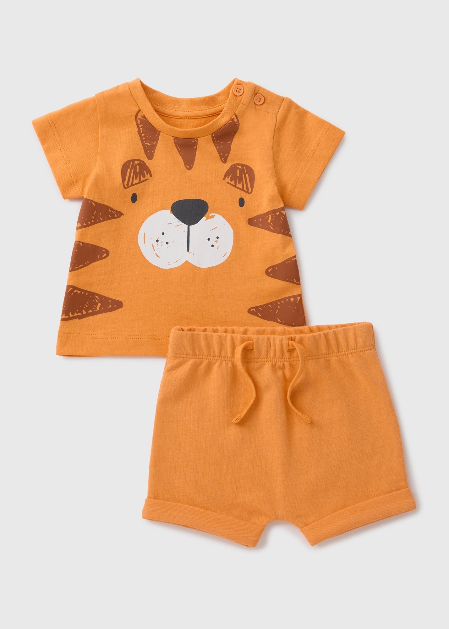 Baby Orange Tiger T-Shirt & Shorts Set (Newborn-23mths)  C321379
