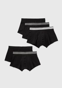 5 Pack Black Hipsters  M499945