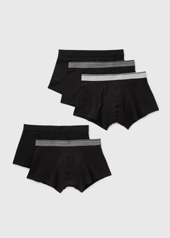 5 Pack Black Hipsters  M499945