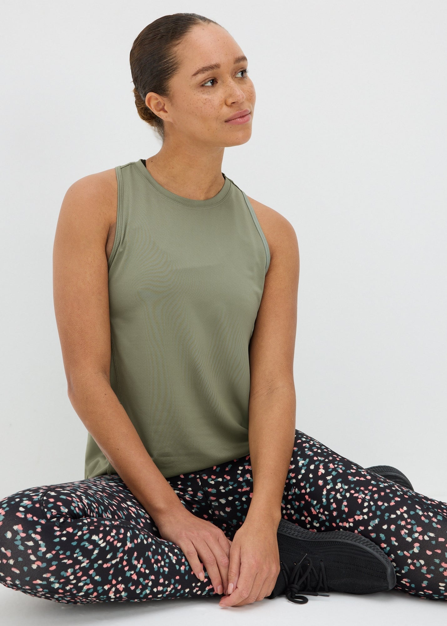 Souluxe Khaki Vest Top  F391482