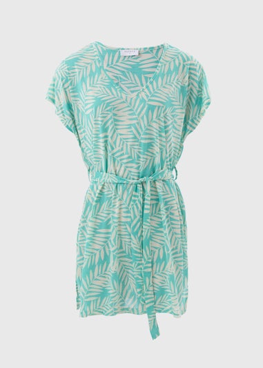 LEAF PRINT KAFTAN F514446