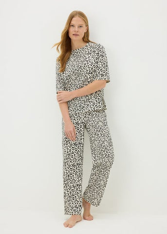 MID PJ  MONO ANIMAL WIDE LEG F474128