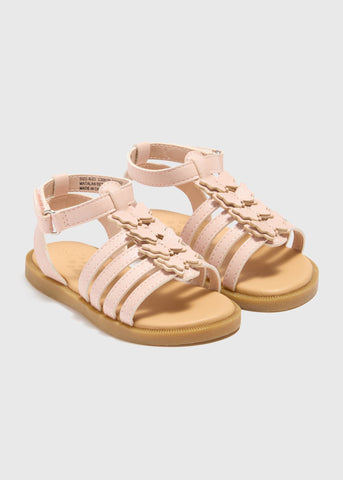 Girls Pink Butterfly Sandals (Younger 4-12)  C304158