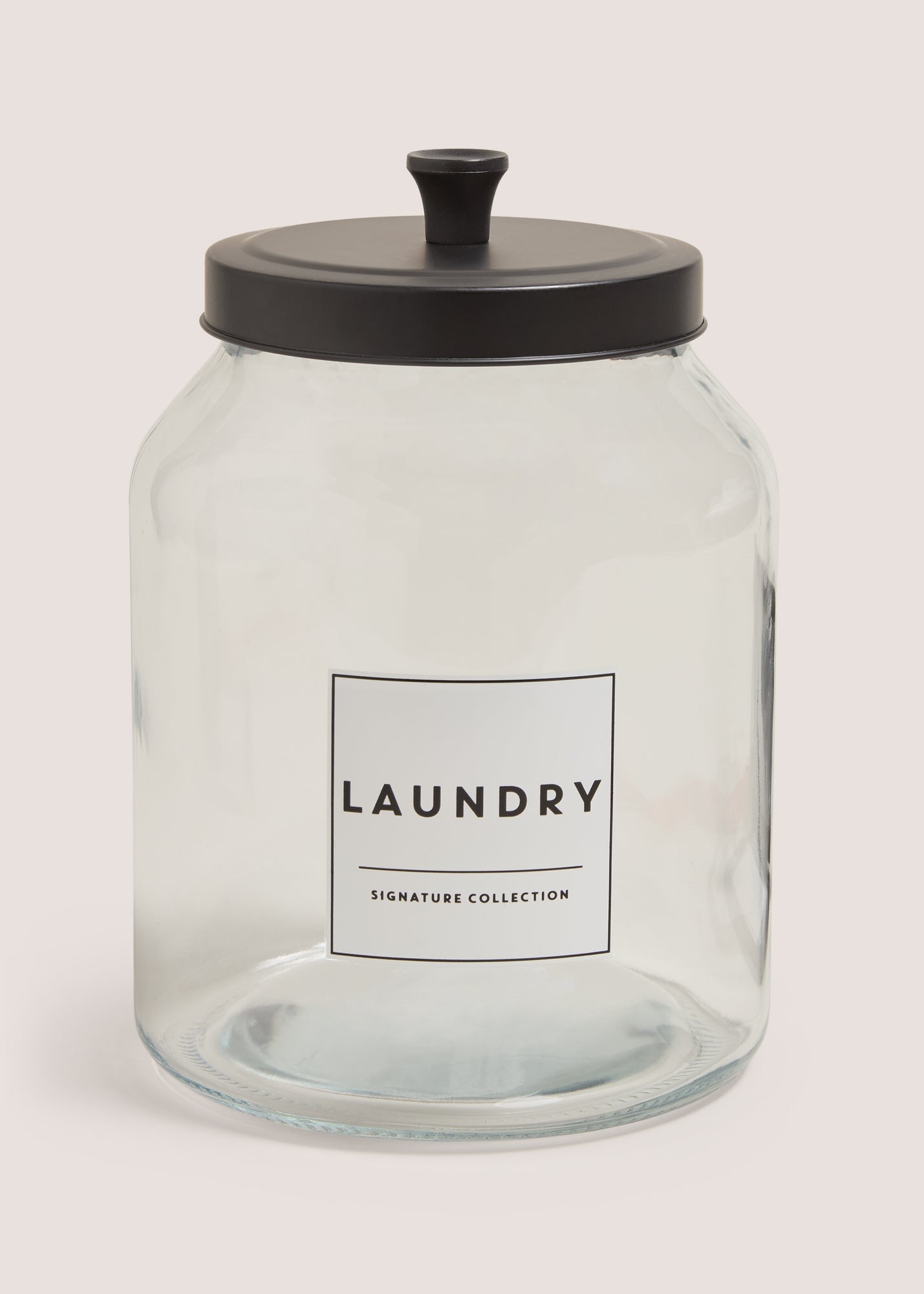 Glass Laundry Powder Jar Black M485753